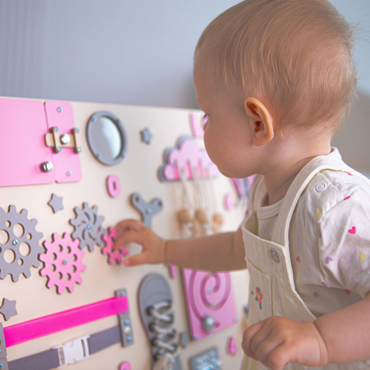 Wooden activity board for children