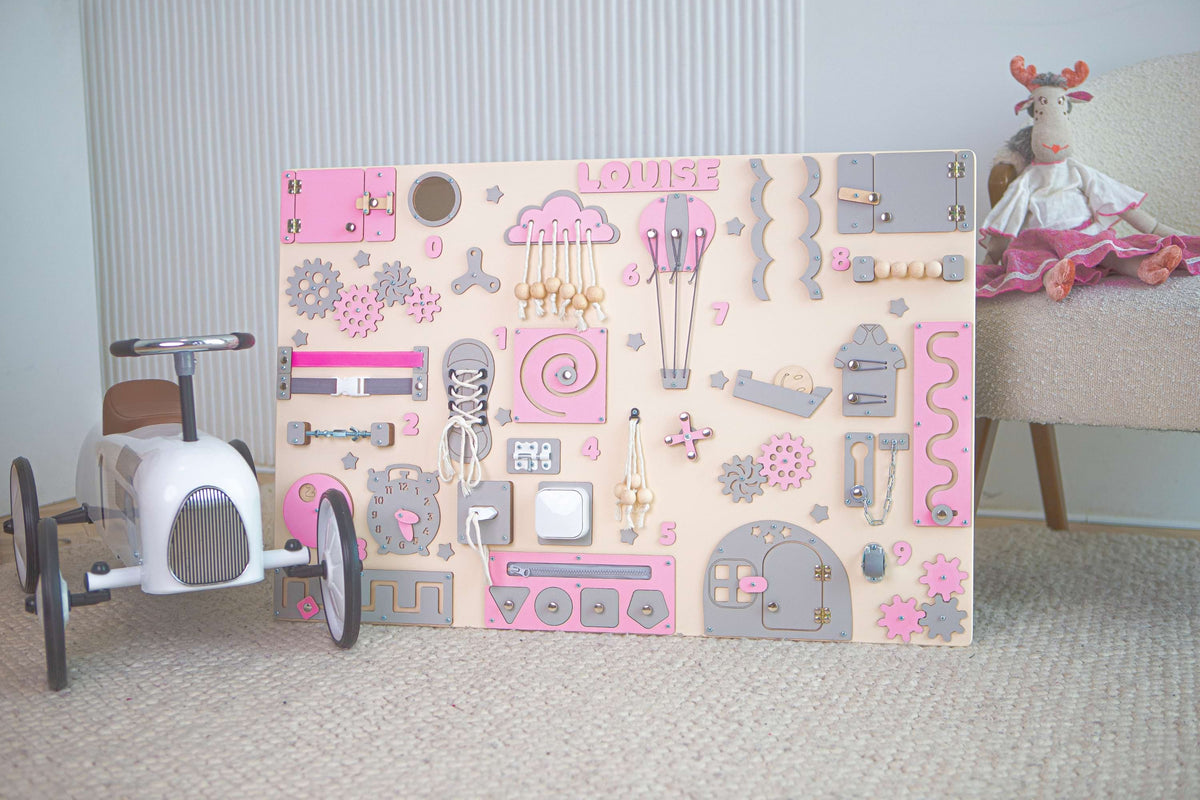 Educational activity board for 1 year old baby